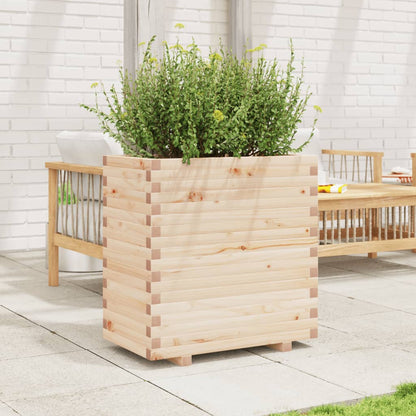 Fioriera da Giardino 70x40x72 cm in Legno Massello di Pino