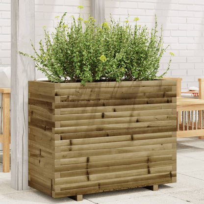 Fioriera da Giardino 90x40x72 cm in Legno di Pino Impregnato