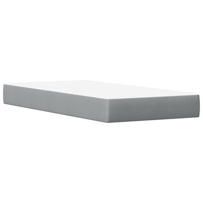 Letto con Materasso Marrone Cera 100x200cm Legno Massello Pino