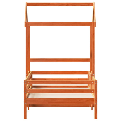 Giroletto con Tetto Marrone Cera 90x190 cm Massello Pino