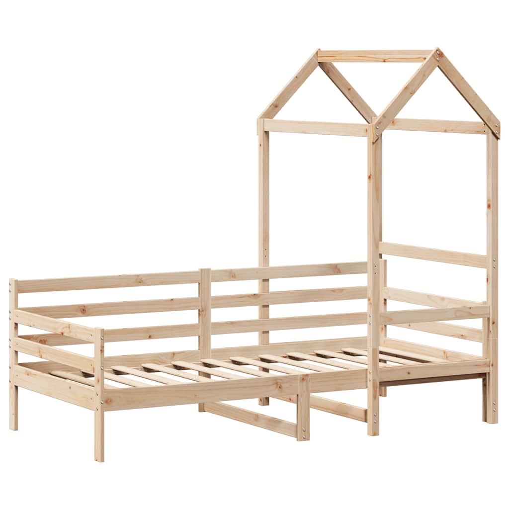 Dormeuse con Tetto 90x190 cm in Legno Massello di Pino