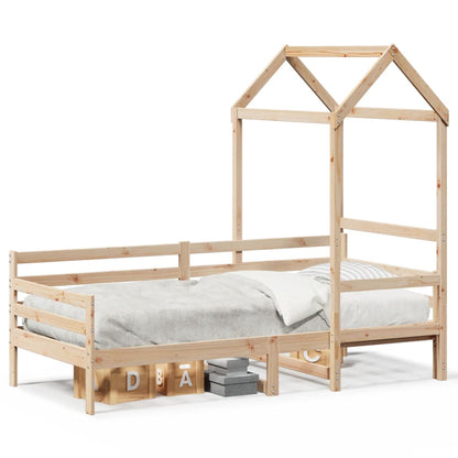 Dormeuse con Tetto 80x200 cm in Legno Massello di Pino
