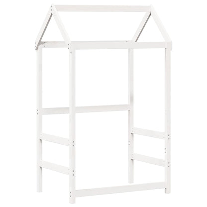 Set Dormeuse con Tetto Bianco 80x200 cm Legno Massello di Pino