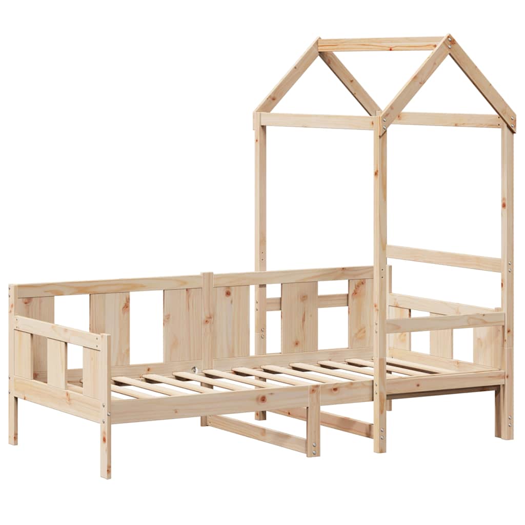 Dormeuse con Tetto 80x200 cm in Legno Massello di Pino