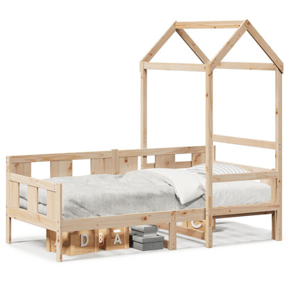 Dormeuse con Tetto 90x190 cm in Legno Massello di Pino
