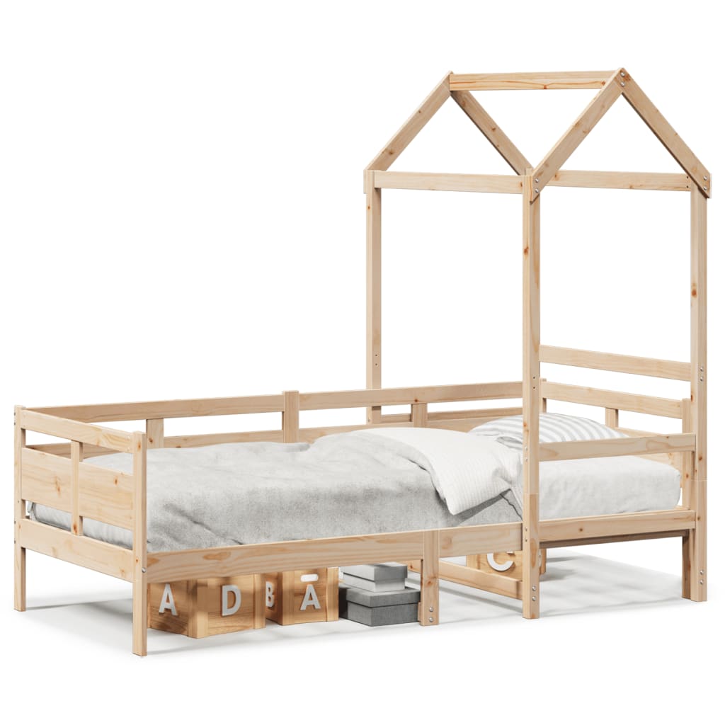 Dormeuse con Tetto 80x200 cm in Legno Massello di Pino