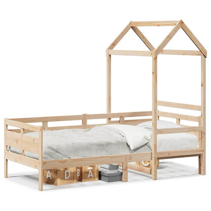 Dormeuse con Tetto 90x190 cm in Legno Massello di Pino