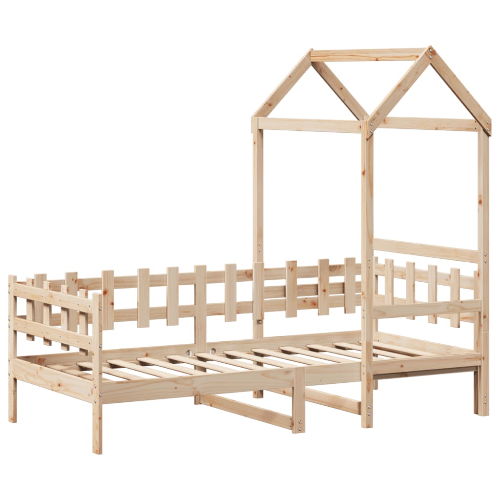 Dormeuse con Tetto 80x200 cm in Legno Massello di Pino
