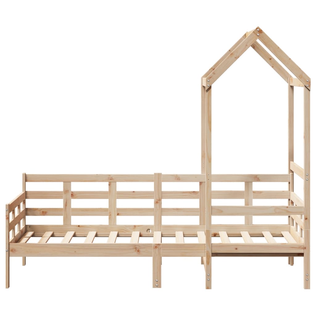 Dormeuse con Tetto 90x190 cm in Legno Massello di Pino
