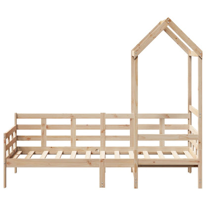 Dormeuse con Tetto 90x190 cm in Legno Massello di Pino
