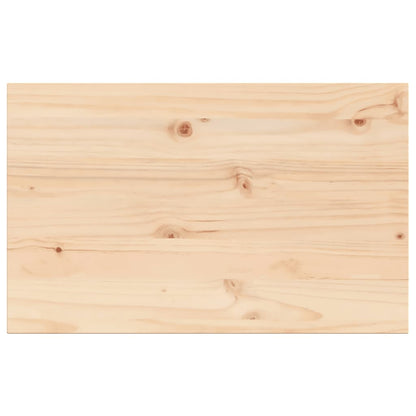 Piano per Tavolo 80x50x1,7 cm Rettangolare Legno Massello Pino