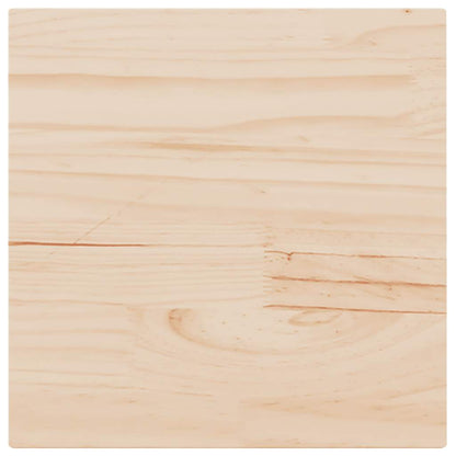Piano per Tavolo 50x50x2,5 cm Quadrato Legno Massello di Pino