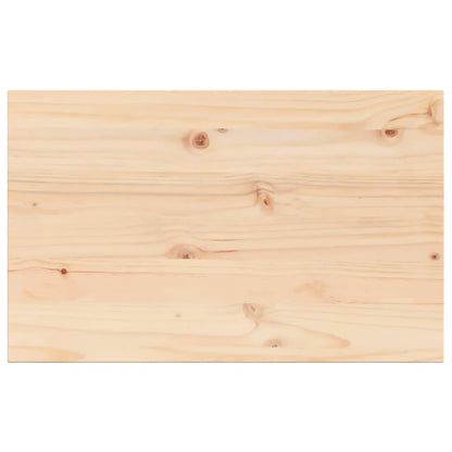 Piano per Tavolo 80x50x2,5 cm Rettangolare Legno Massello Pino
