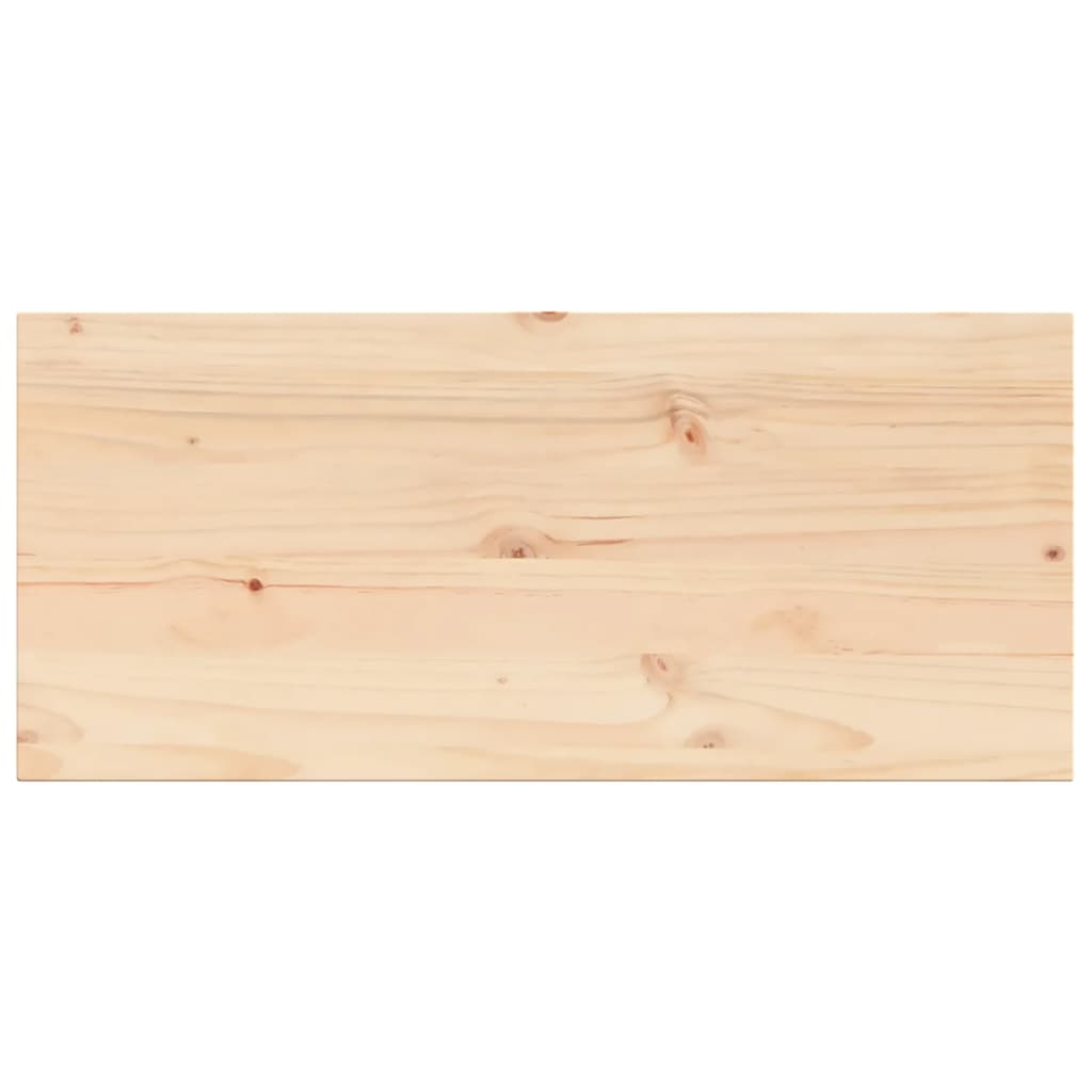 Piano Tavolo 90x40x2,5 cm Rettangolare Legno Massello di Pino