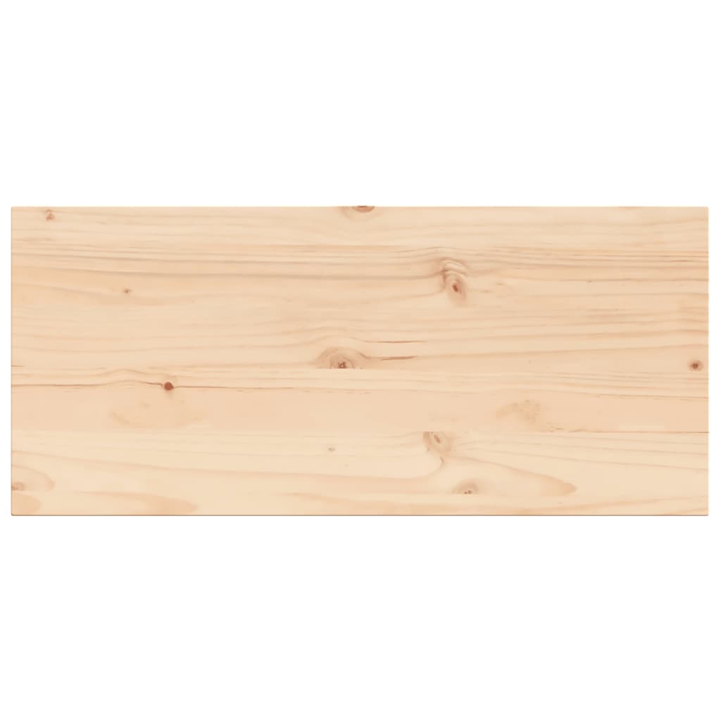 Piano Tavolo 100x50x2,5cm Rettangolare Legno Massello di Pino