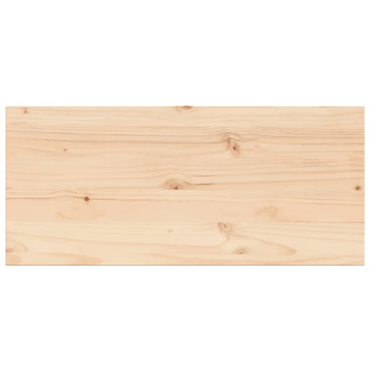 Piano Tavolo 100x50x2,5cm Rettangolare Legno Massello di Pino