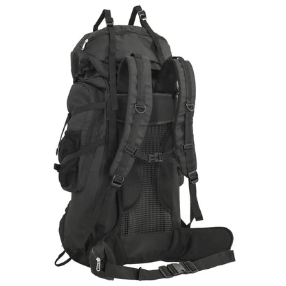 Zaino da Trekking Nero 100 L in Tessuto Oxford