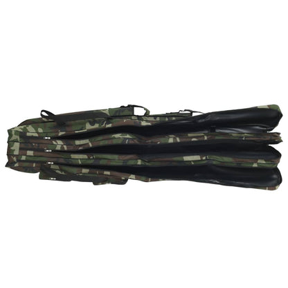 Borsa per Canna da Pesca Verde Mimetico 150 cm Tessuto Oxford