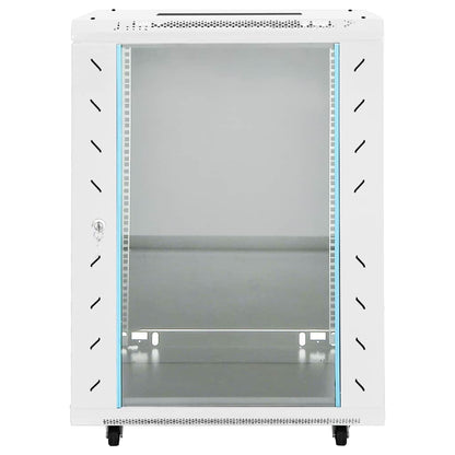 Armadietto di Rete 15U con Ruote Girevole 19" IP20 60x45x86 cm