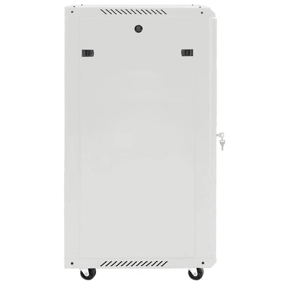 Armadietto di Rete 15U con Ruote Girevole 19" IP20 60x45x86 cm