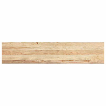 Gradini 4 pz 120x25x2 cm in Rovere Massello Non Trattato