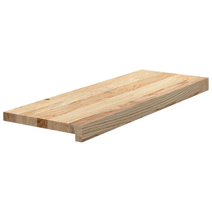 Gradini 8 pz 70x30x2 cm in Rovere Massello Non Trattato