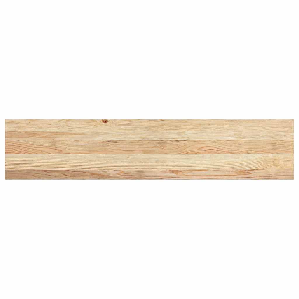 Gradini 8 pz 120x30x2 cm in Rovere Massello Non Trattato