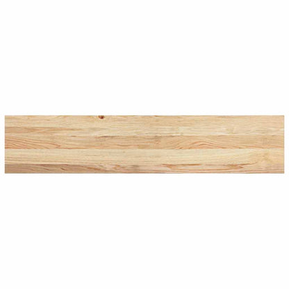Gradini 8 pz 120x30x2 cm in Rovere Massello Non Trattato