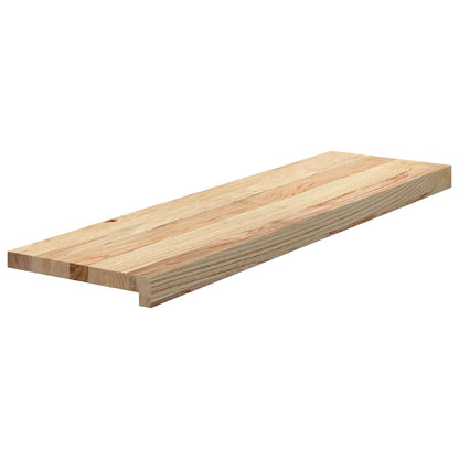 Gradini 12 pz 90x25x2 cm in Rovere Massello Non Trattato