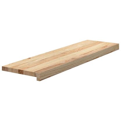 Gradini 16 pz 90x30x2 cm in Rovere Massello Non Trattato