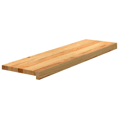 Gradini 12 pz Marrone Chiaro 90x30x2 cm Legno Massello Rovere