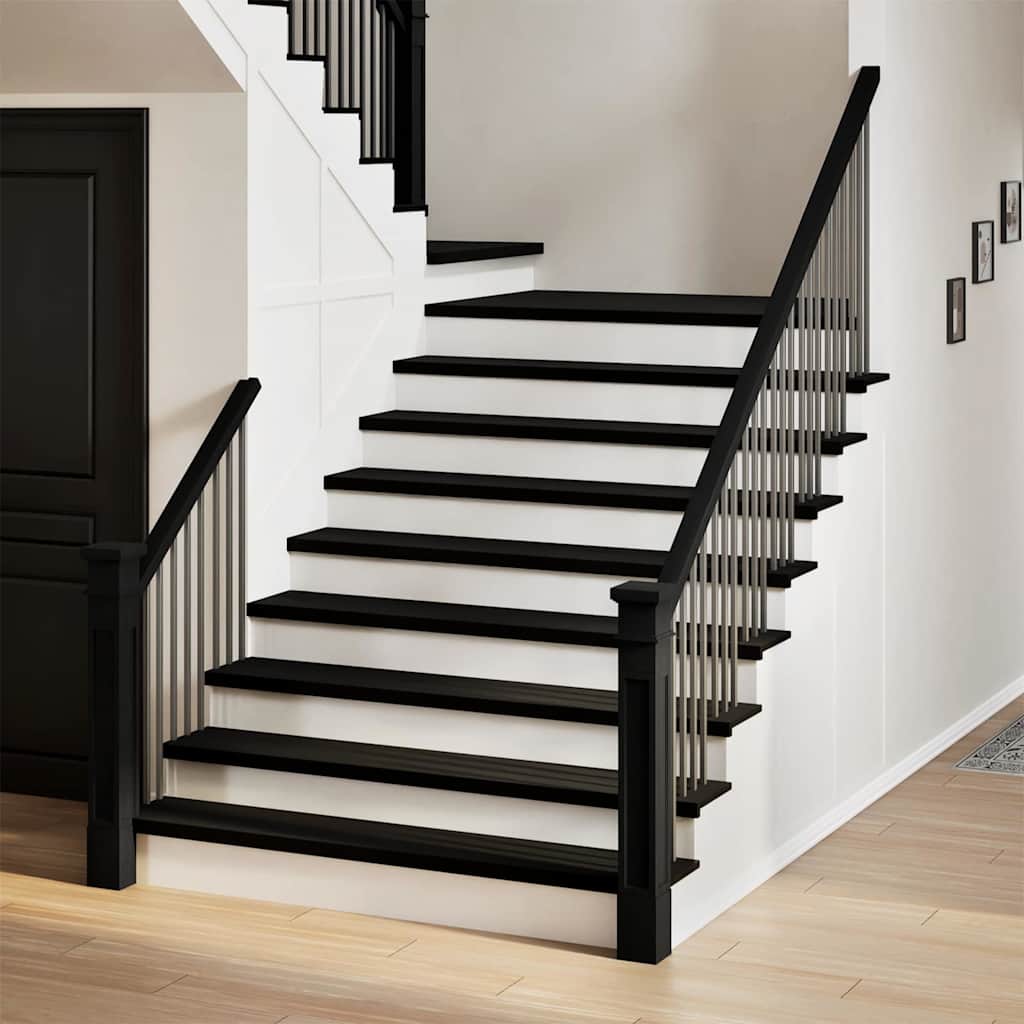 Gradini 4 pz Marrone Scuro 110x25x2 cm Legno Massello Rovere