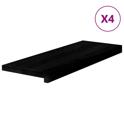 Gradini 4 pz Marrone Scuro 70x30x2 cm Legno Massello Rovere