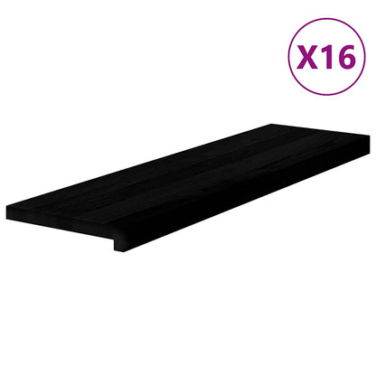 Gradini 16 pz Marrone Scuro 90x30x2 cm Legno Massello Rovere