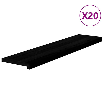 Gradini 20 pz Marrone Scuro 110x30x2 cm Legno Massello Rovere