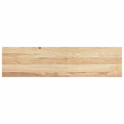 Gradini 2 pz 100x25x2 cm in Rovere Massello Non Trattato