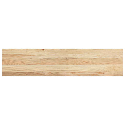 Gradini 2 pz 110x30x2 cm in Rovere Massello Non Trattato