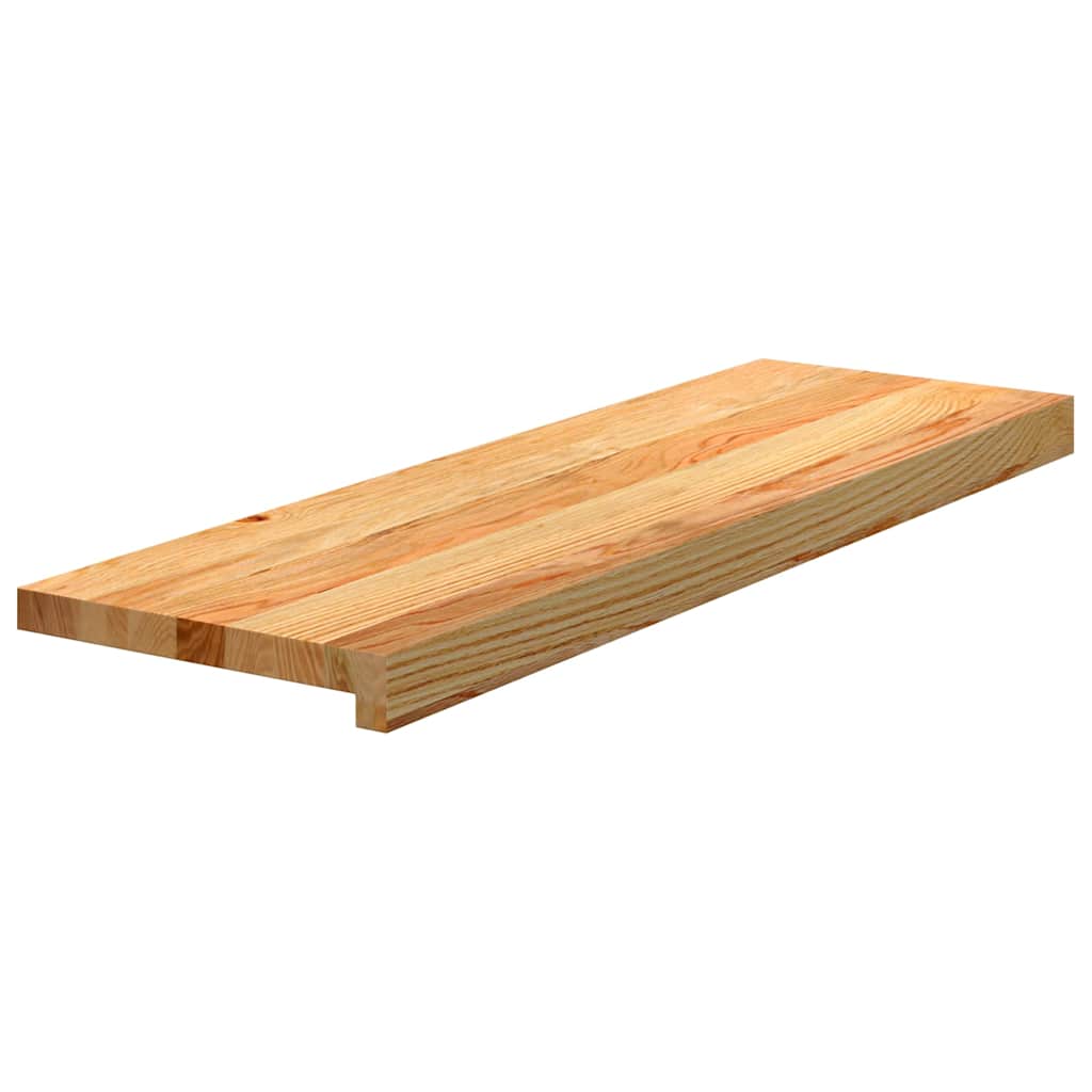 Gradini 2 pz Marrone Chiaro 80x25x2 cm Legno Massello Rovere