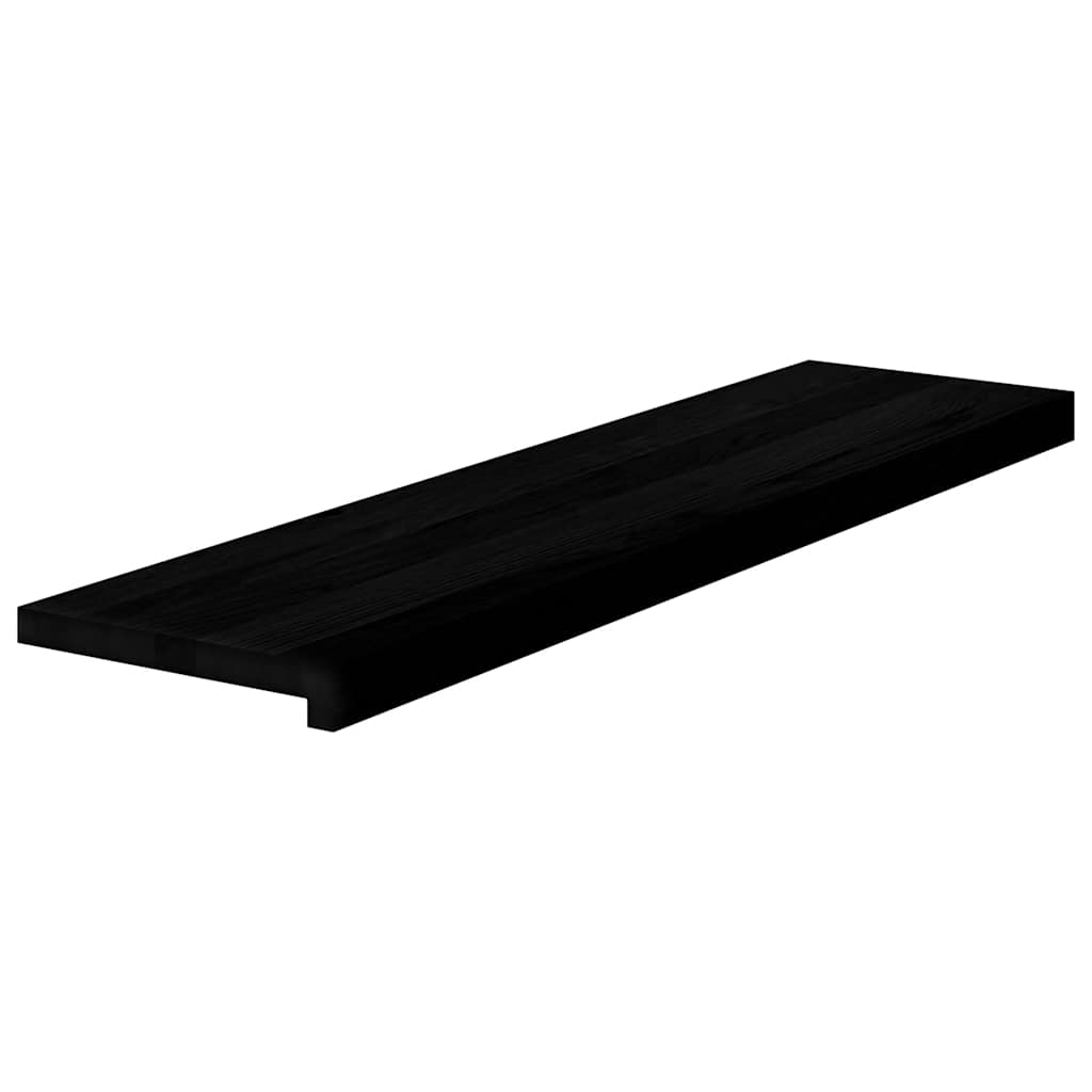 Gradini 2 pz Marrone Scuro 100x25x2 cm Legno Massello Rovere