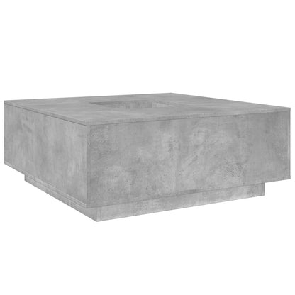 Tavolino Salotto Grigio Cemento 100x100x40 cm Legno Multistrato