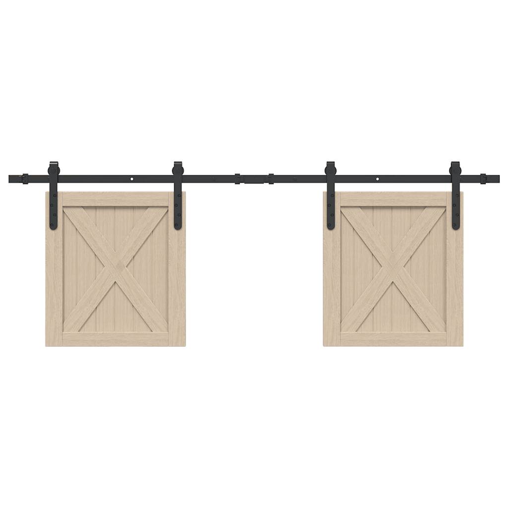Kit Anta Scorrevole per Armadio 152 cm in Acciaio al Carbonio