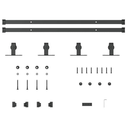 Kit Anta Scorrevole per Armadio 152 cm in Acciaio al Carbonio