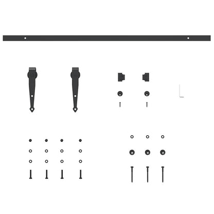 Kit Anta Scorrevole per Armadio 91 cm in Acciaio al Carbonio