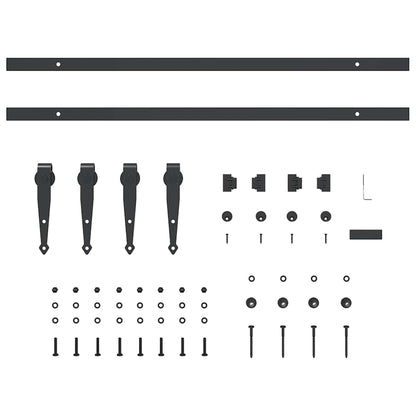 Kit Anta Scorrevole per Armadio 152 cm in Acciaio al Carbonio
