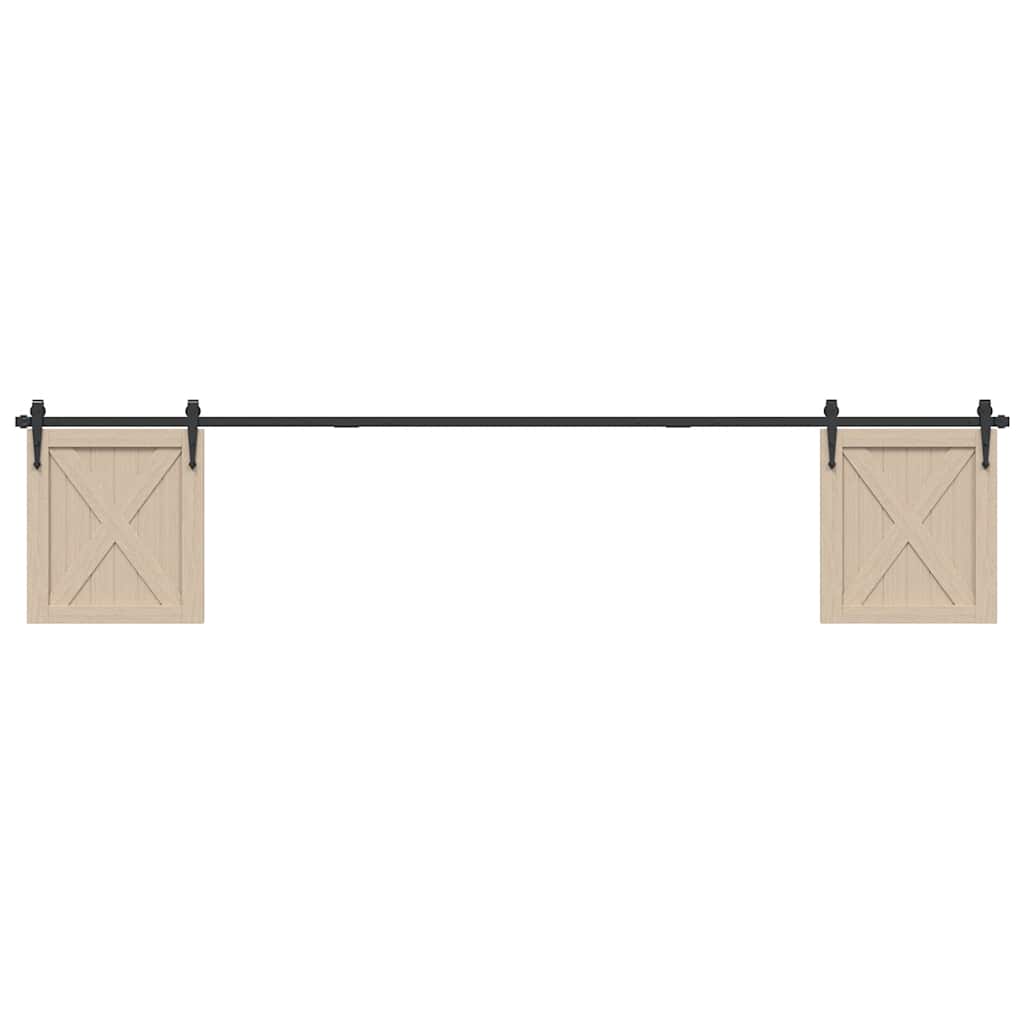 Kit Anta Scorrevole Armadio in Acciaio al Carbonio 244 cm