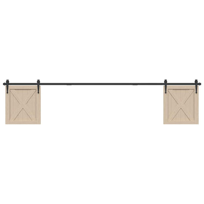 Kit Anta Scorrevole Armadio in Acciaio al Carbonio 244 cm