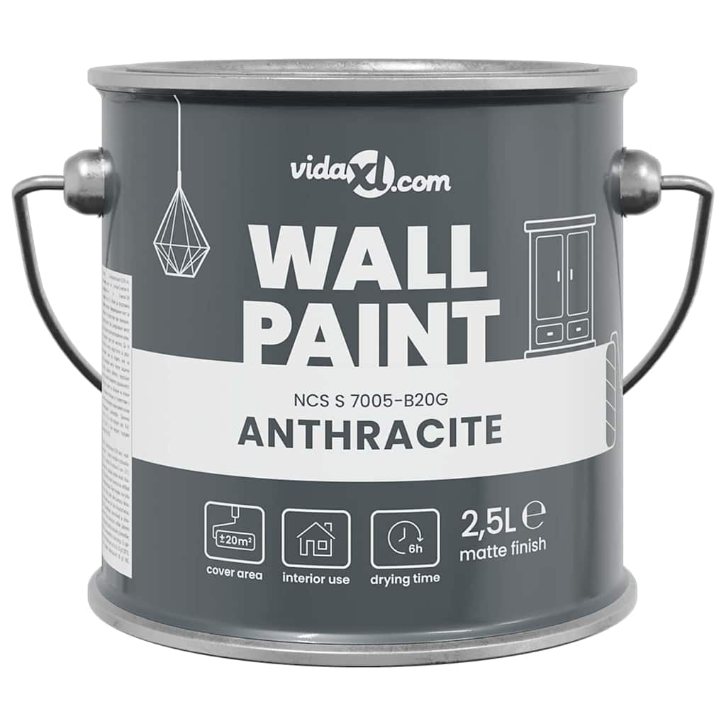 Pittura murale Grigio 2,5 L Stampa da parete