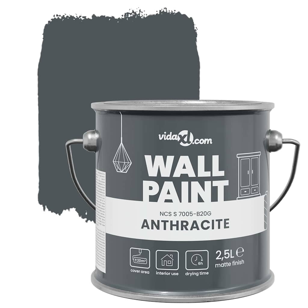 Pittura murale Grigio 2,5 L Stampa da parete