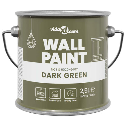 Pittura murale Verde 2,5 L Stampa da parete
