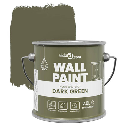 Pittura murale Verde 2,5 L Stampa da parete